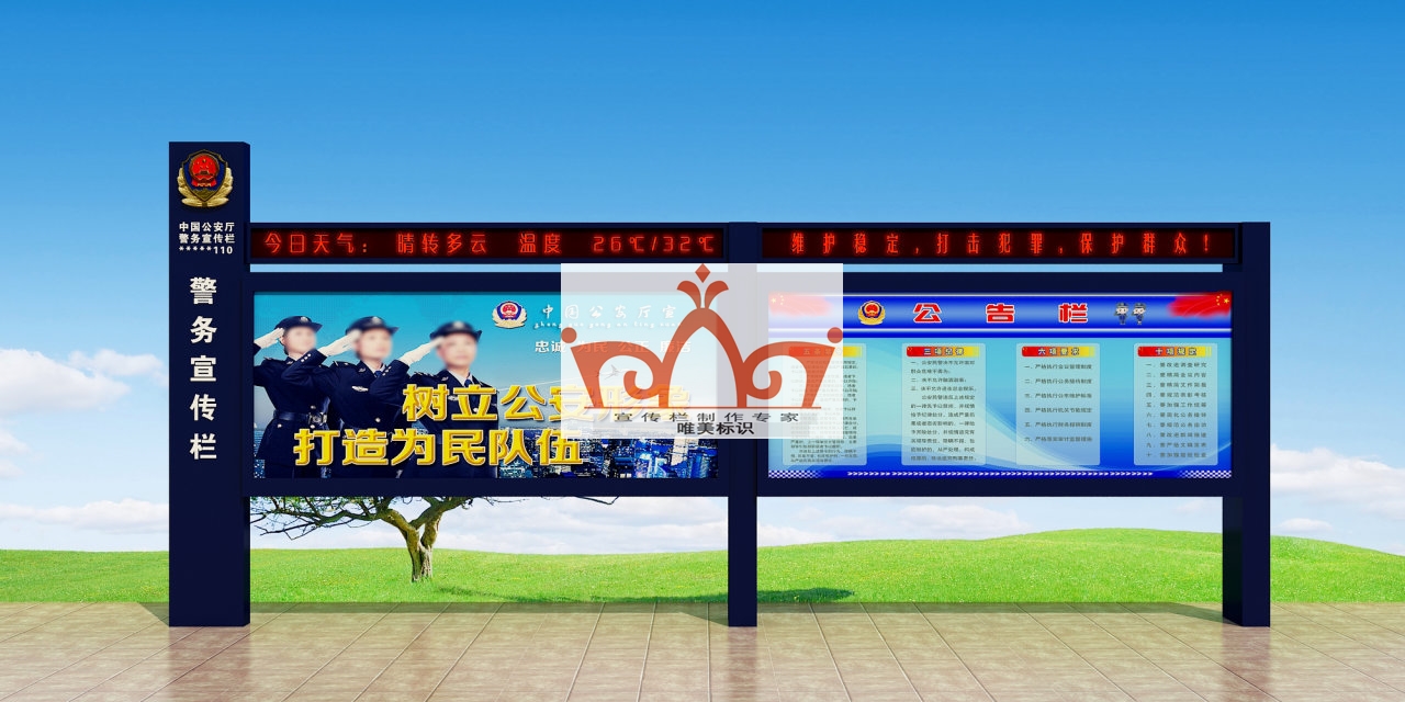 南阳部队警务宣传栏